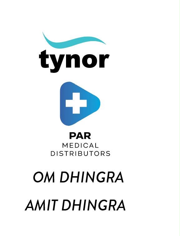Tynor / PAR Medical Distributors — Om Dhingra & Amit Dhingra — Silver Sponsors