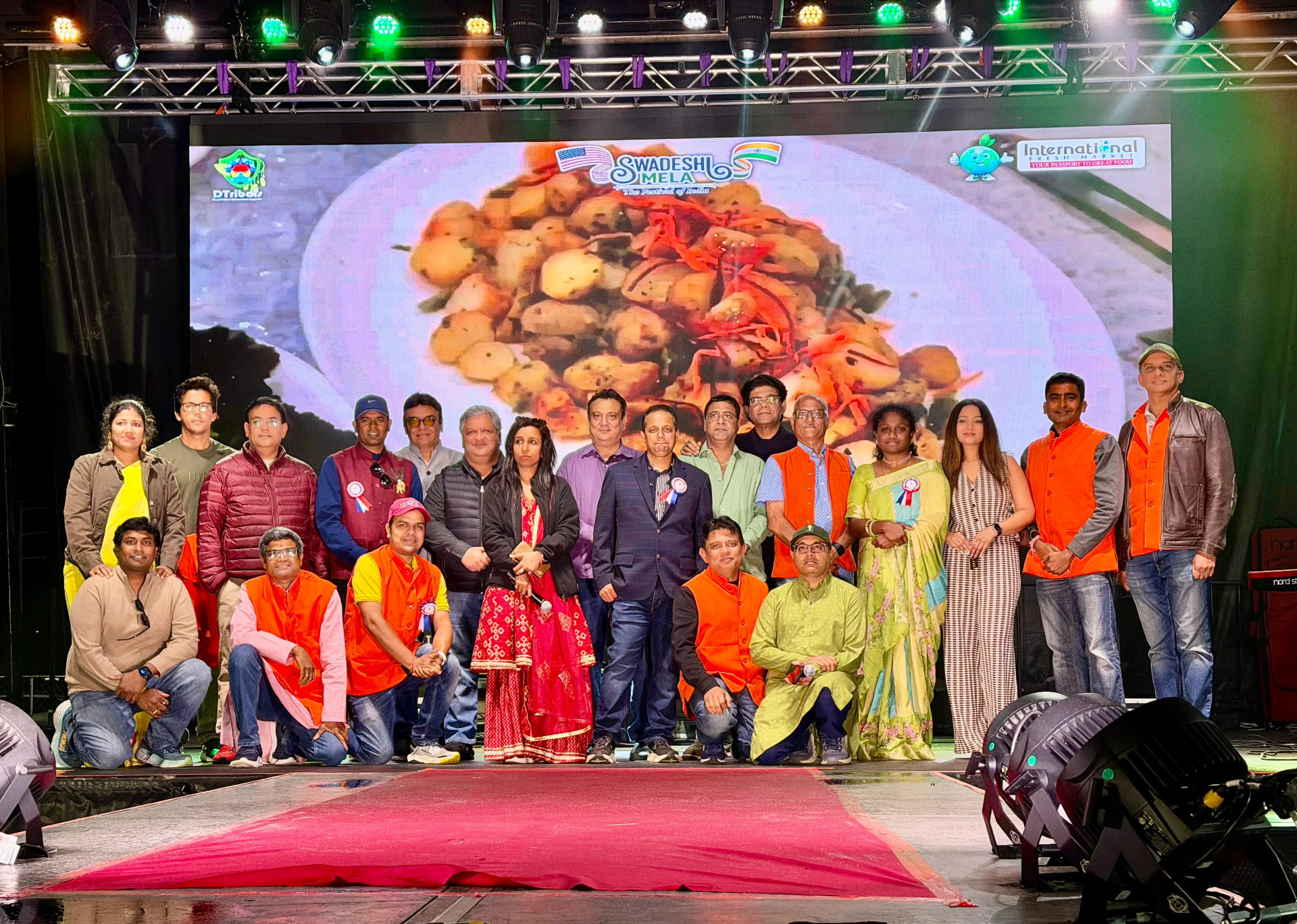 Swadeshi Mela 2026 organizing team on the main stage