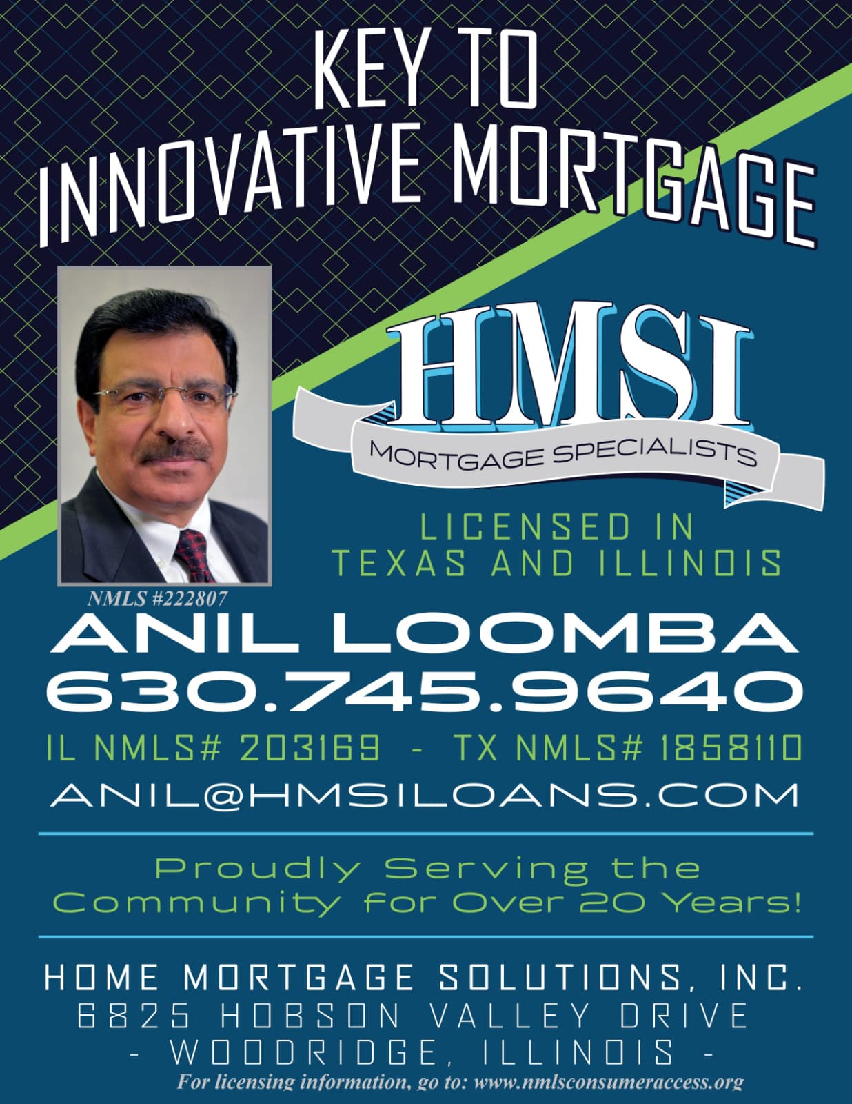 HMSI Mortgage Specialists — Anil Loomba — Gold Sponsors