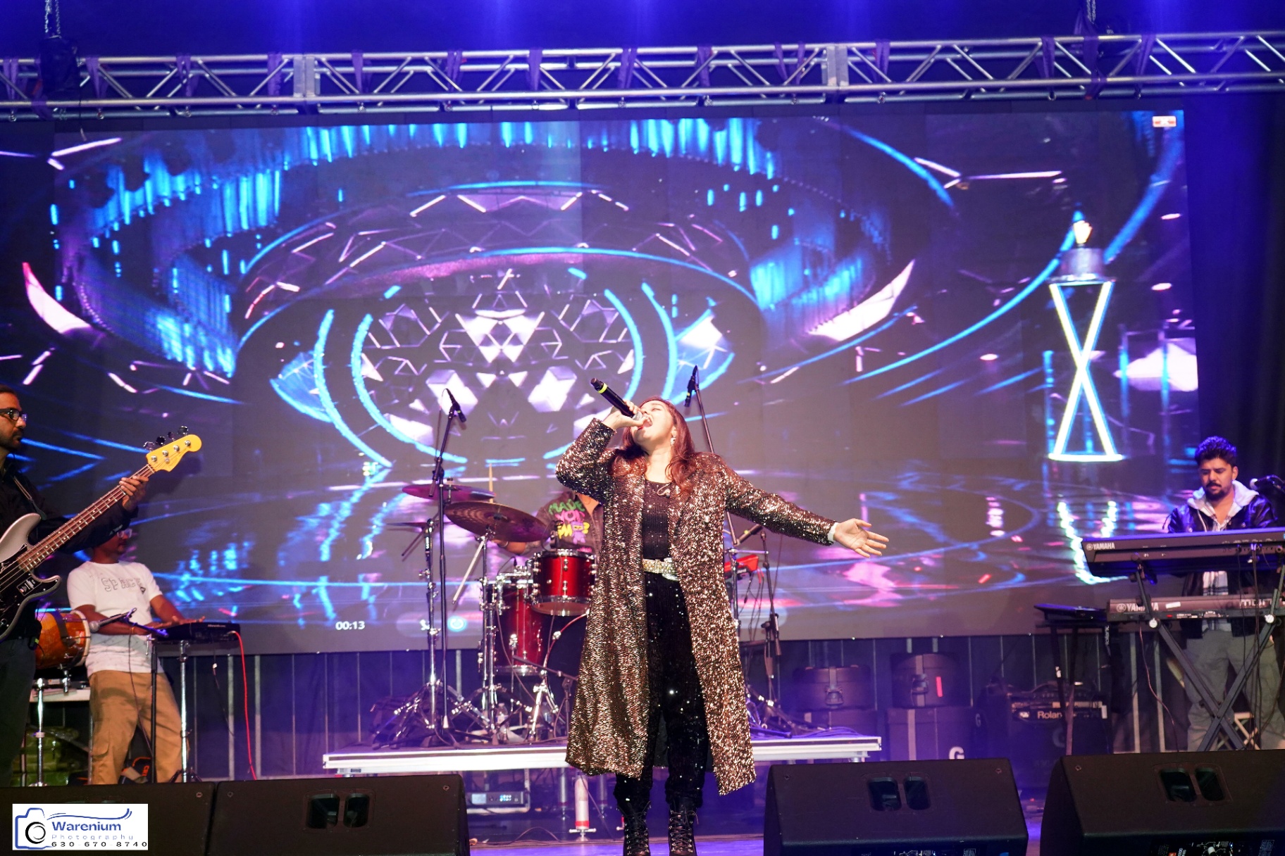 Traditional saree dance performance