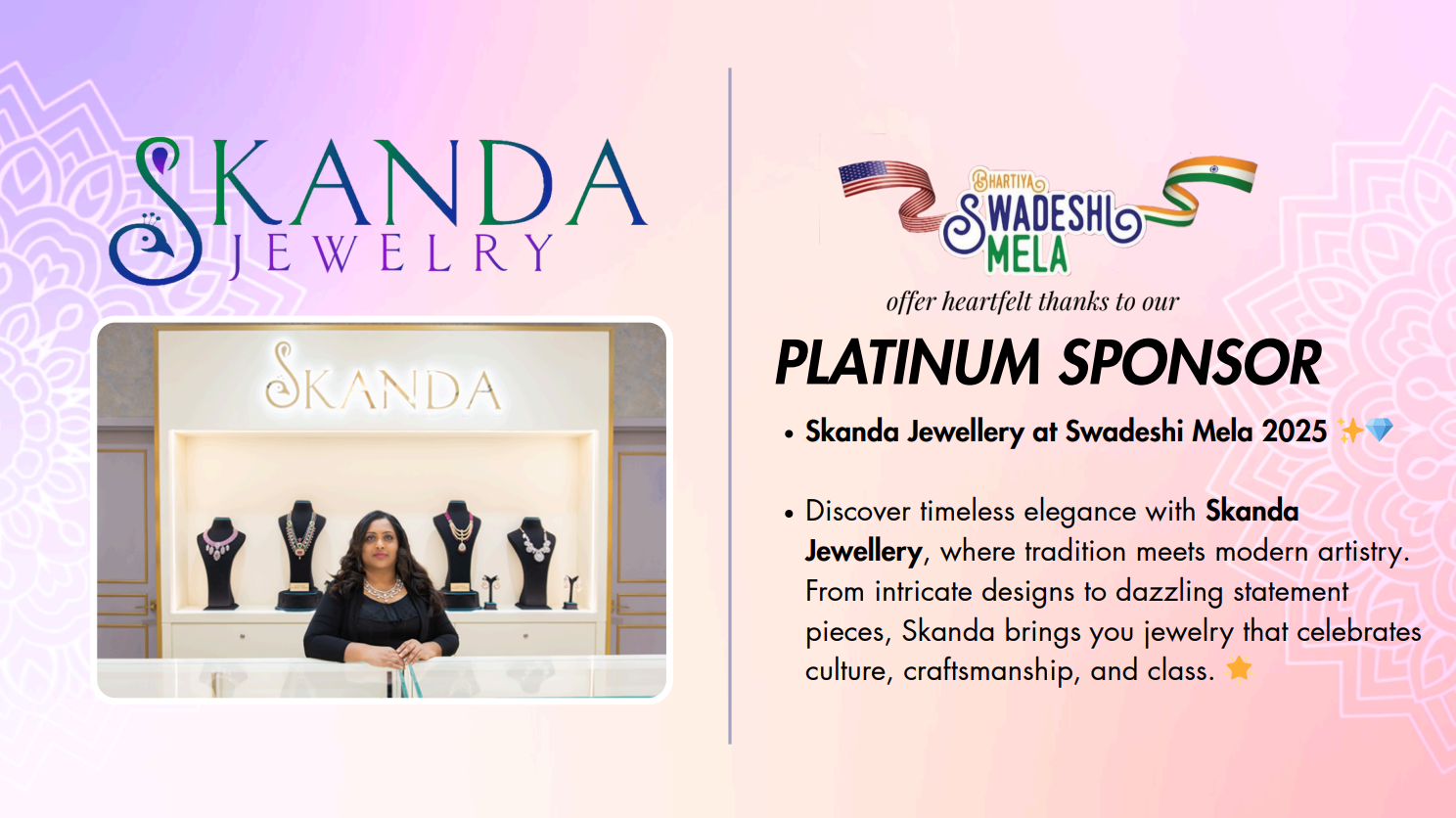 Skanda Jewellery — Platinum Sponsor