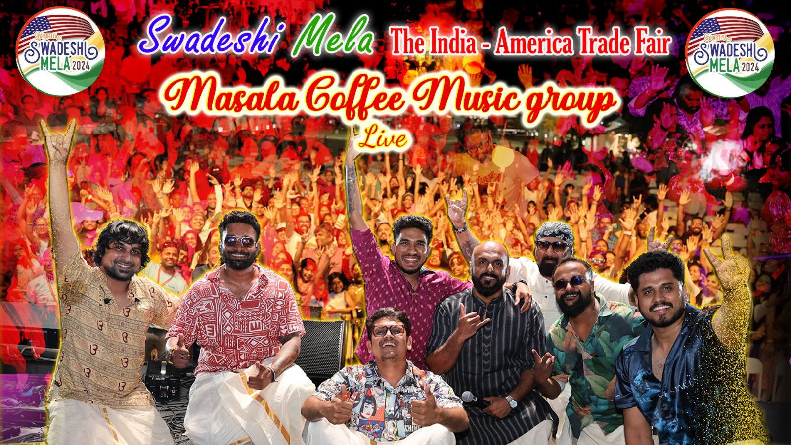 Swadeshi Mela Masala Coffee music group live poster